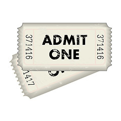 Image showing Admit One Ticket