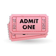 Image showing Admit One Ticket