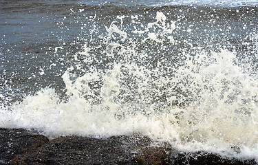 Image showing Waves Crashing