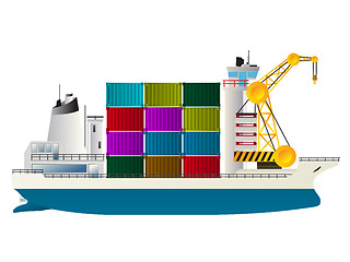 Image showing Container ship