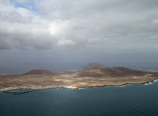 Image showing aerial view of Lanzarote