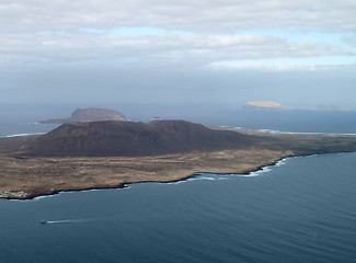 Image showing aerial view of Lanzarote