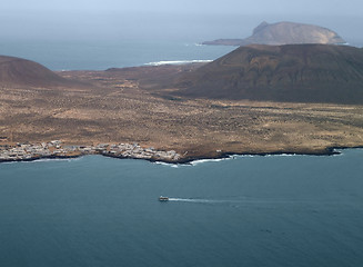 Image showing aerial view of Lanzarote