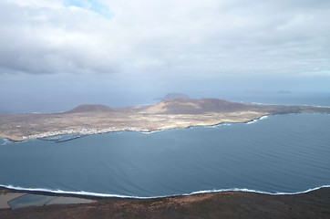 Image showing aerial view of Lanzarote