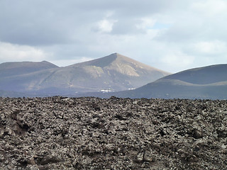 Image showing landscape at Lanzarote