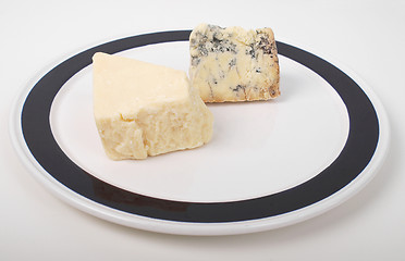 Image showing British cheeses