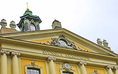 Image showing Swedish Academy on Stortorget square in Stockholm