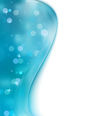 Image showing Abstract background blue bokeh circles. EPS 8