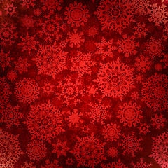 Image showing Christmas pattern snowflake seamless. EPS 8