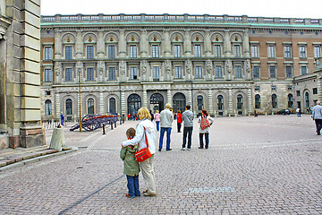 Image showing The courtyard of the Royal Palace at the Gamla Stan