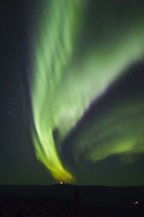 Image showing Some color of northern lights