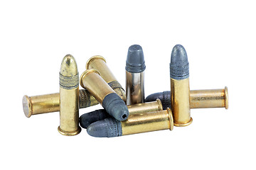 Image showing long rifle bullets