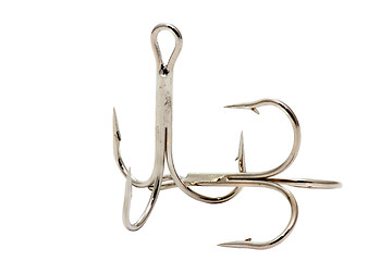 Image showing triple hooks for fishing