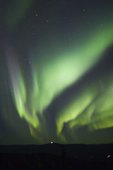 Image showing Aurora over horizon