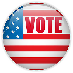 Image showing United States Election Vote Button.