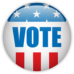 Image showing United States Election Vote Button.