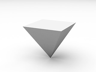 Image showing White pyramid