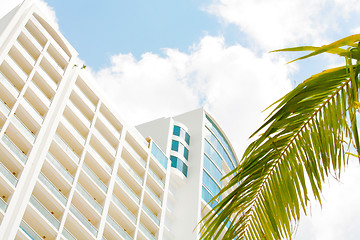 Image showing Skyline of luxury high rise apartments in beach Playa Bonita Pan