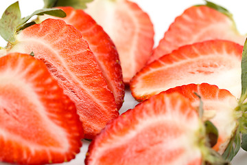 Image showing Fresh Strawberries closeup