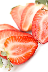 Image showing Fresh Strawberries closeup