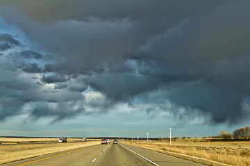 Image showing Stormy highway