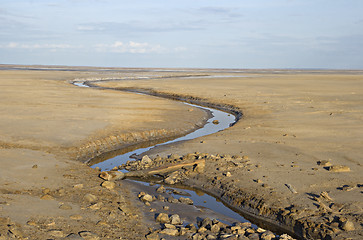 Image showing Brook in a deserted land