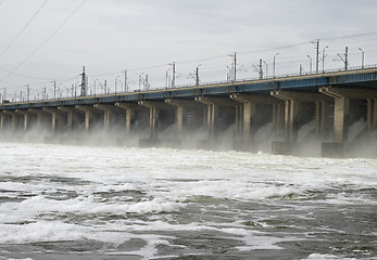 Image showing Dam of a hydroelectric power station