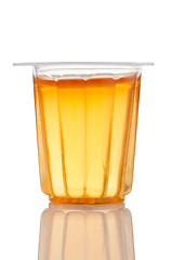 Image showing Orange gelatin cup