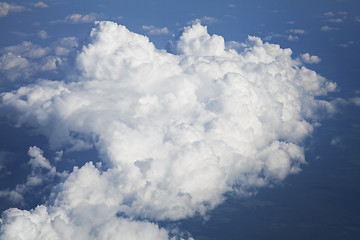 Image showing Clouds, view from airplane