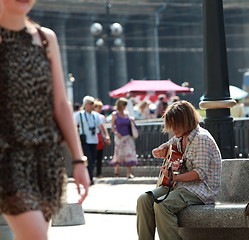 Image showing  busker 