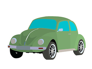 Image showing Old fashioned car vector image