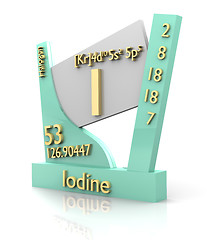 Image showing Iodine form Periodic Table of Elements - V2