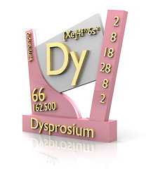 Image showing Dysprosium form Periodic Table of Elements - V2