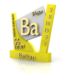 Image showing Barium form Periodic Table of Elements - V2