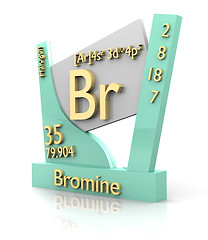 Image showing Bromine form Periodic Table of Elements - V2