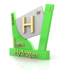 Image showing Hydrogen form Periodic Table of Elements - V2
