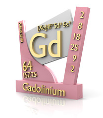 Image showing Gadolinium form Periodic Table of Elements - V2