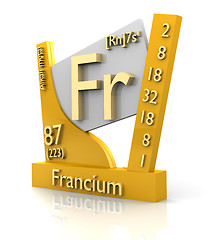 Image showing Francium form Periodic Table of Elements - V2