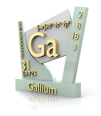 Image showing Gallium form Periodic Table of Elements - V2