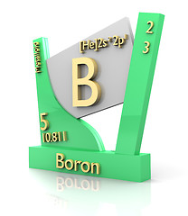 Image showing Boron form Periodic Table of Elements - V2