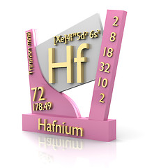 Image showing Hafnium form Periodic Table of Elements - V2