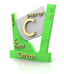 Image showing Carbon form Periodic Table of Elements - V2