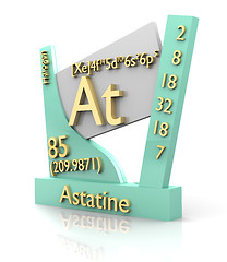 Image showing Astatine form Periodic Table of Elements - V2