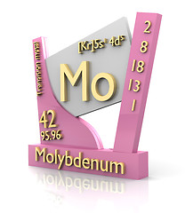 Image showing Molybdenum form Periodic Table of Elements - V2