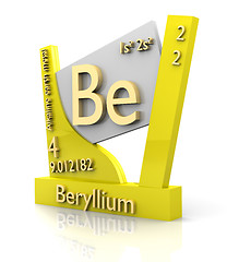 Image showing Beryllium form Periodic Table of Elements - V2