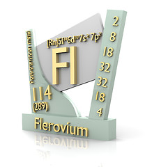 Image showing Flerovium form Periodic Table of Elements - V2