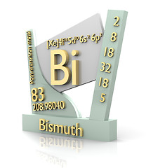 Image showing Bismuth form Periodic Table of Elements - V2