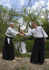 Image showing training of Aikido