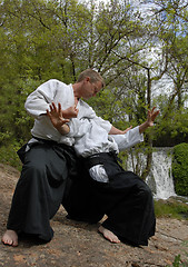 Image showing training of Aikido