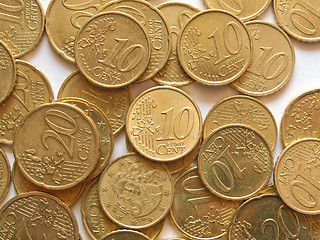 Image showing Euro coins